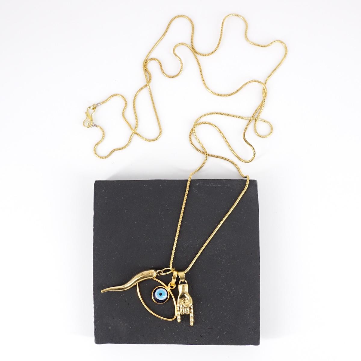 COLLANA LUCKY OCCHIO BLU