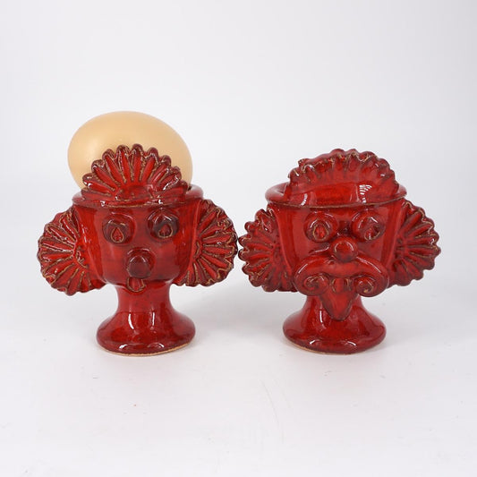 Mori egg cup SUN red