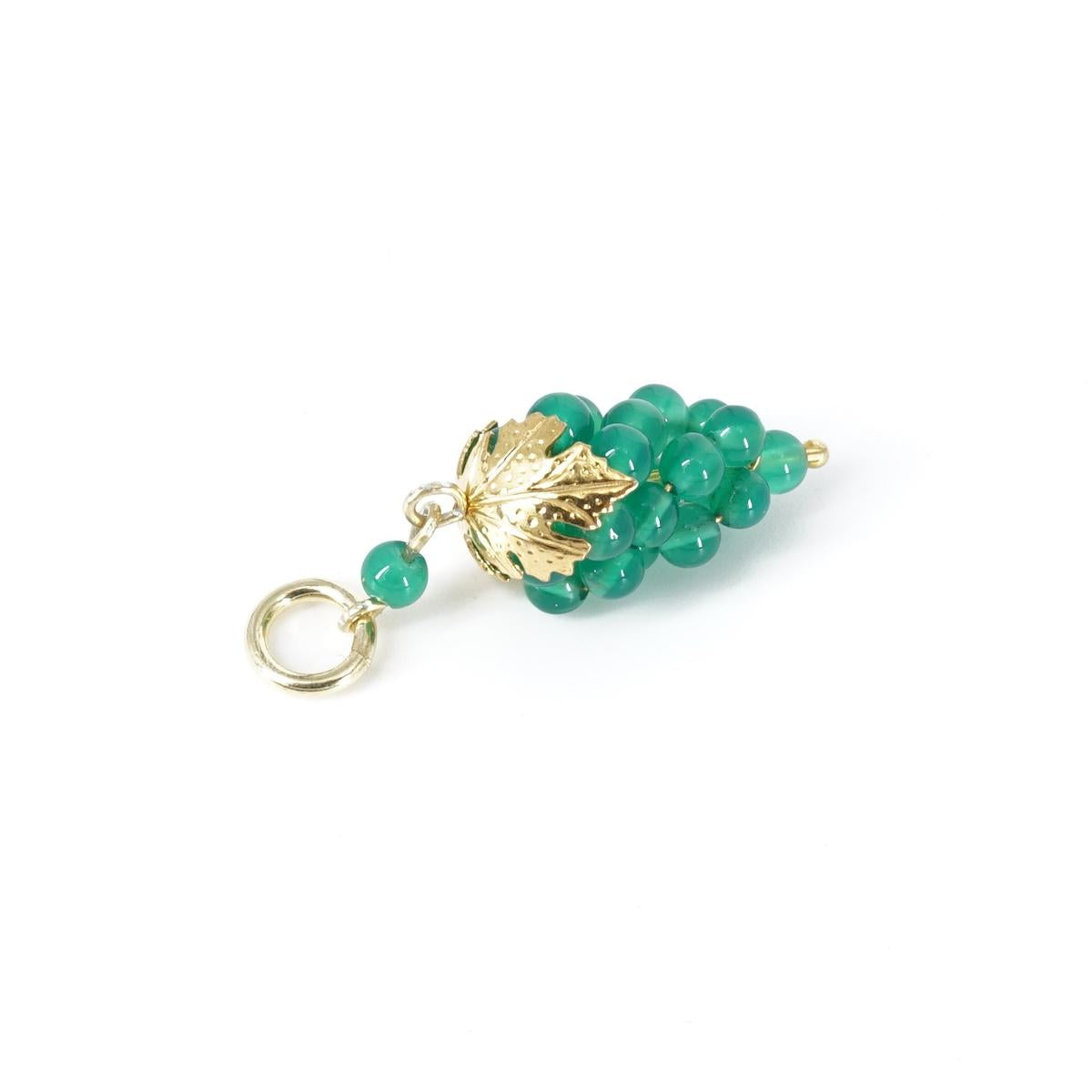 Charm GRAPPOLO D'UVA VERDE SMERALDO CHARM GRAPPOLO CV VERDE CORALLO 