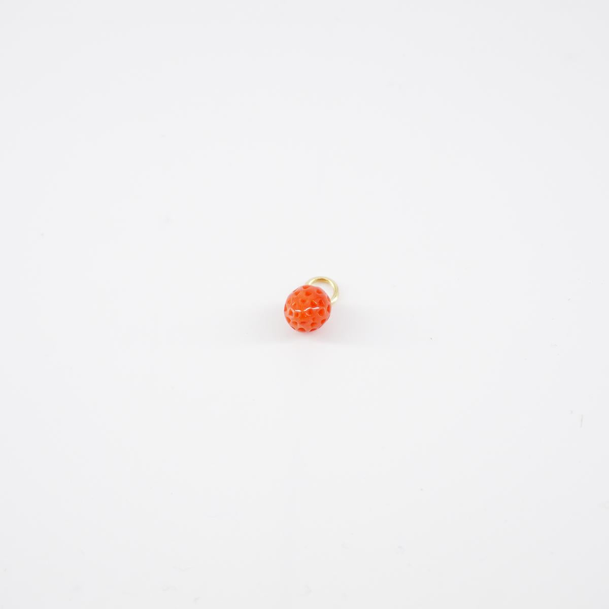 STRAWBERRY charm in coral