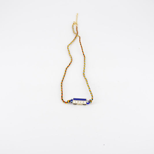 Collana cordino LOVE BLU