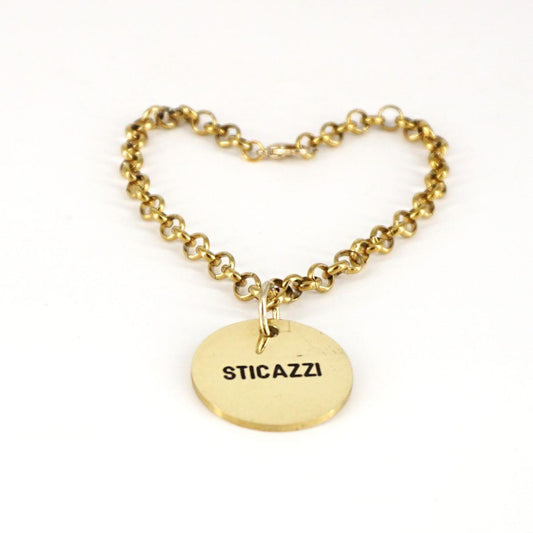 Bracciale medaglietta STI CAZZI