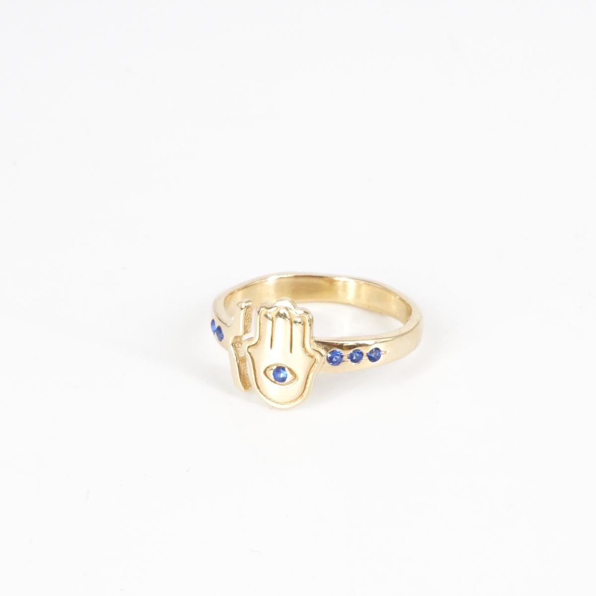 Blue Fatima Ring