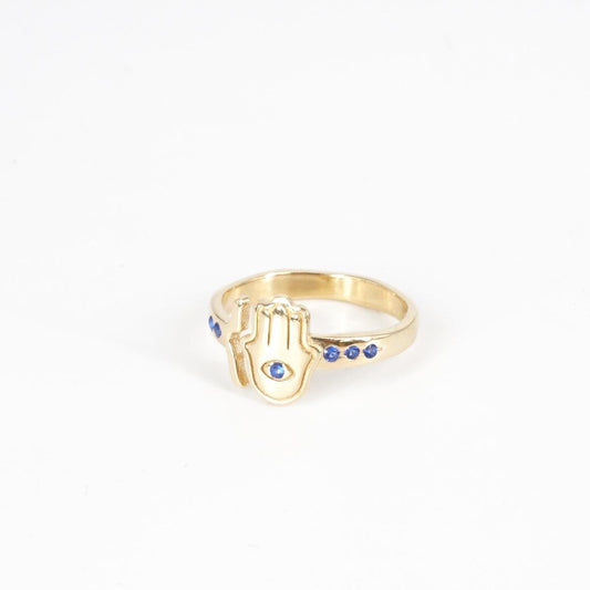 Blue Fatima Ring
