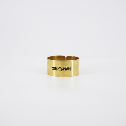 small superman napkin ring