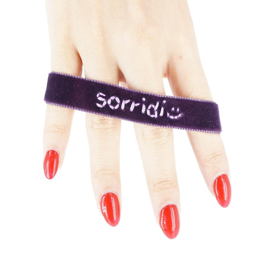 Bracciale in velluto SORRIDI BRACCIALE VELLUTO SORRIDI NOMADEA 