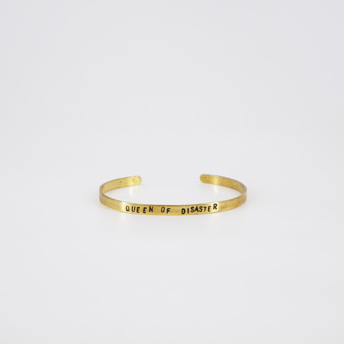 queen of disaster thin bracelet