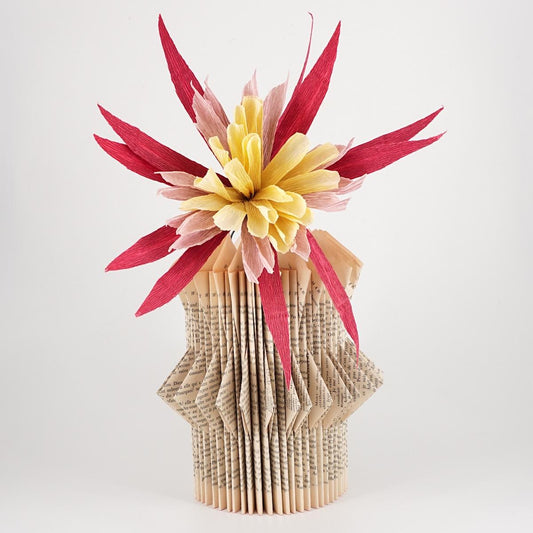 Book vase EARS AND TRIANGLES small