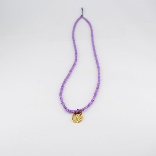 Purple/Green Multicharms Necklace