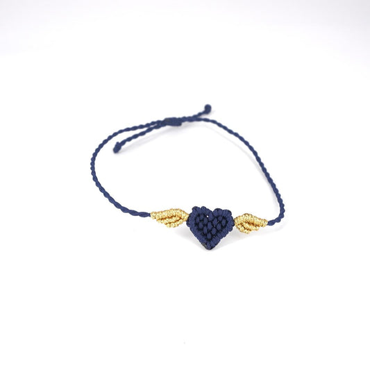 Blue WINGED HEART Bracelet