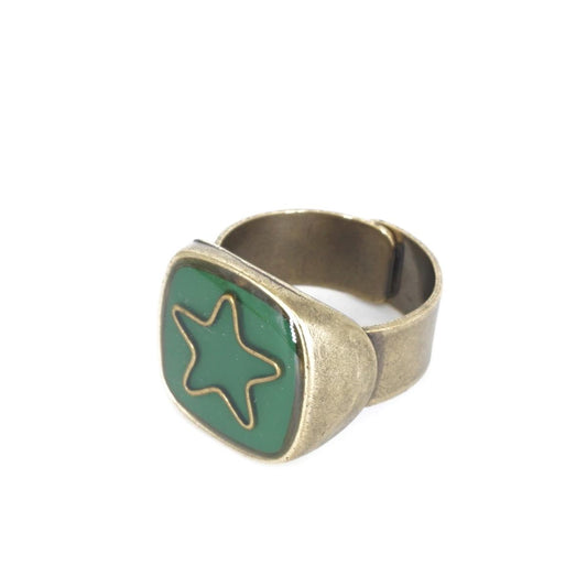 ANELLO STELLA VERDE BOSCO ANELLO STELLA VERDE BOSCO UNIQUE UNCONVENTIONAL DETAILS 