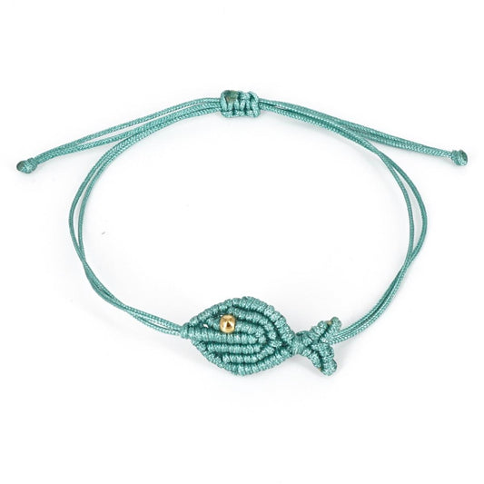 Bracciale PESCIOLINO VERDE SALVIA BRACCIALE PESCIOLINO VERDE SALVIA NOMADEA 