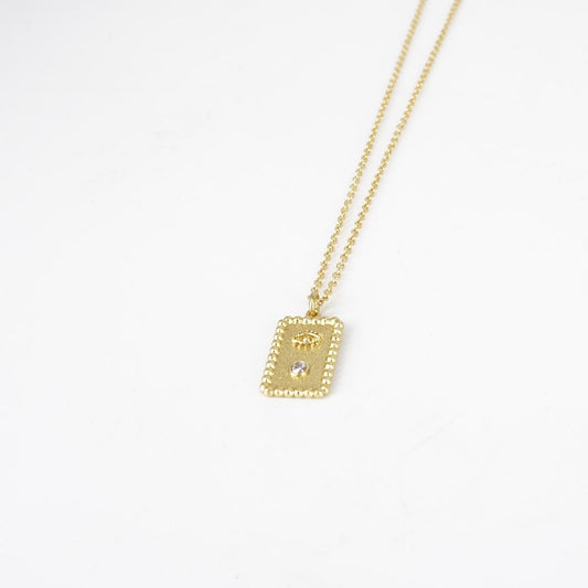 GOLD EYE PAPER CHAIN ​​NECKLACE