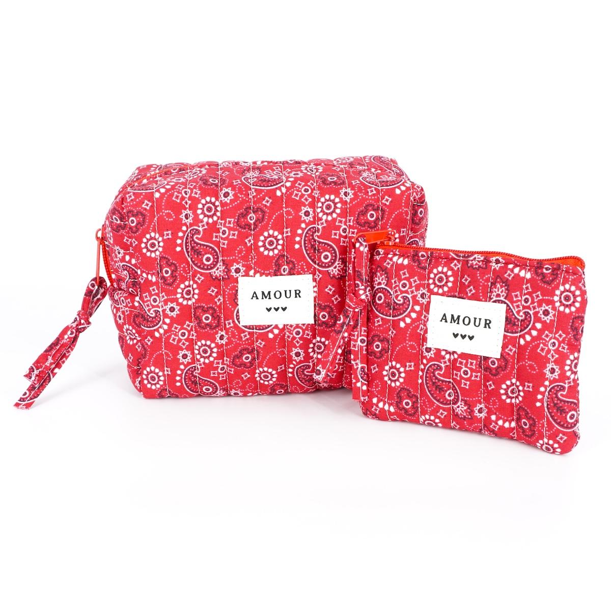 TROUSSE TRAPUNTATA SMALL BANDANA ROSSA TROUSSE TRAPUNTATA SMALL BANDANA ROSSA NARKISSO 