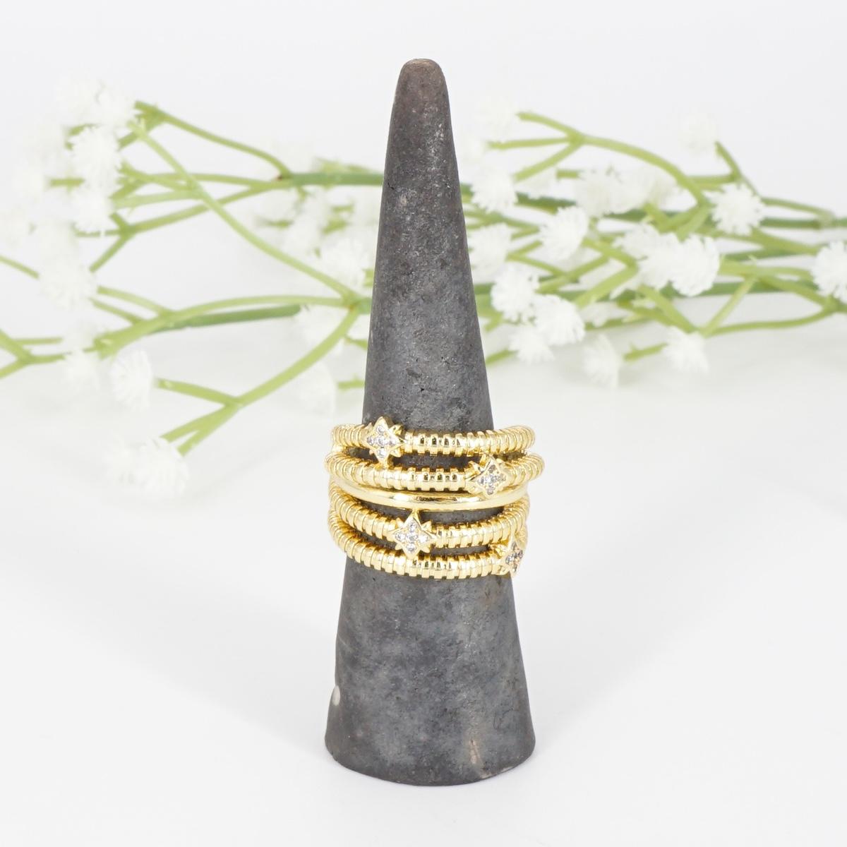 ANELLO ZIRCONI MULTIFILO TUBO GAS BIG ANELLO ZIRCONI MULTIFILO TUBO GAS BIG SOPHIE GIOIELLI 