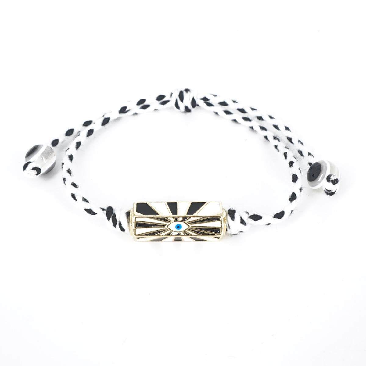 BRACCIALE CORDINO SCRIGNO OCCHIO NERO BRACCIALE CORDINO SCRIGNO OCCHIO NERO SOPHIE GIOIELLI 