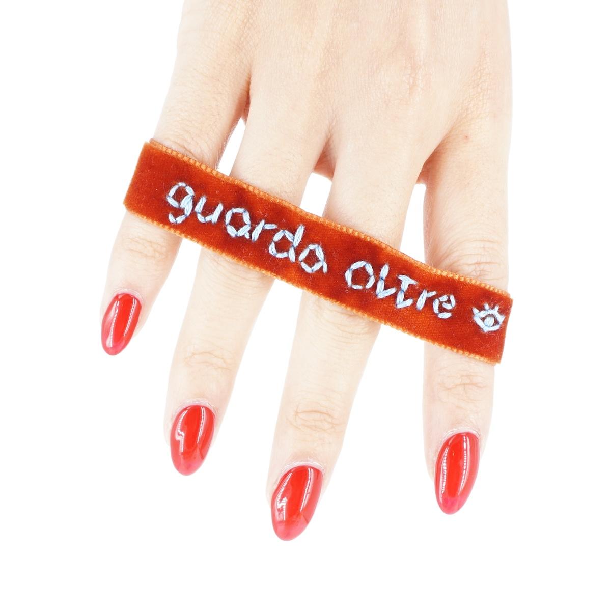 Bracciale in velluto GUARDA OLTRE BRACCIALE VELLUTO GUARDA OLTRE NOMADEA 