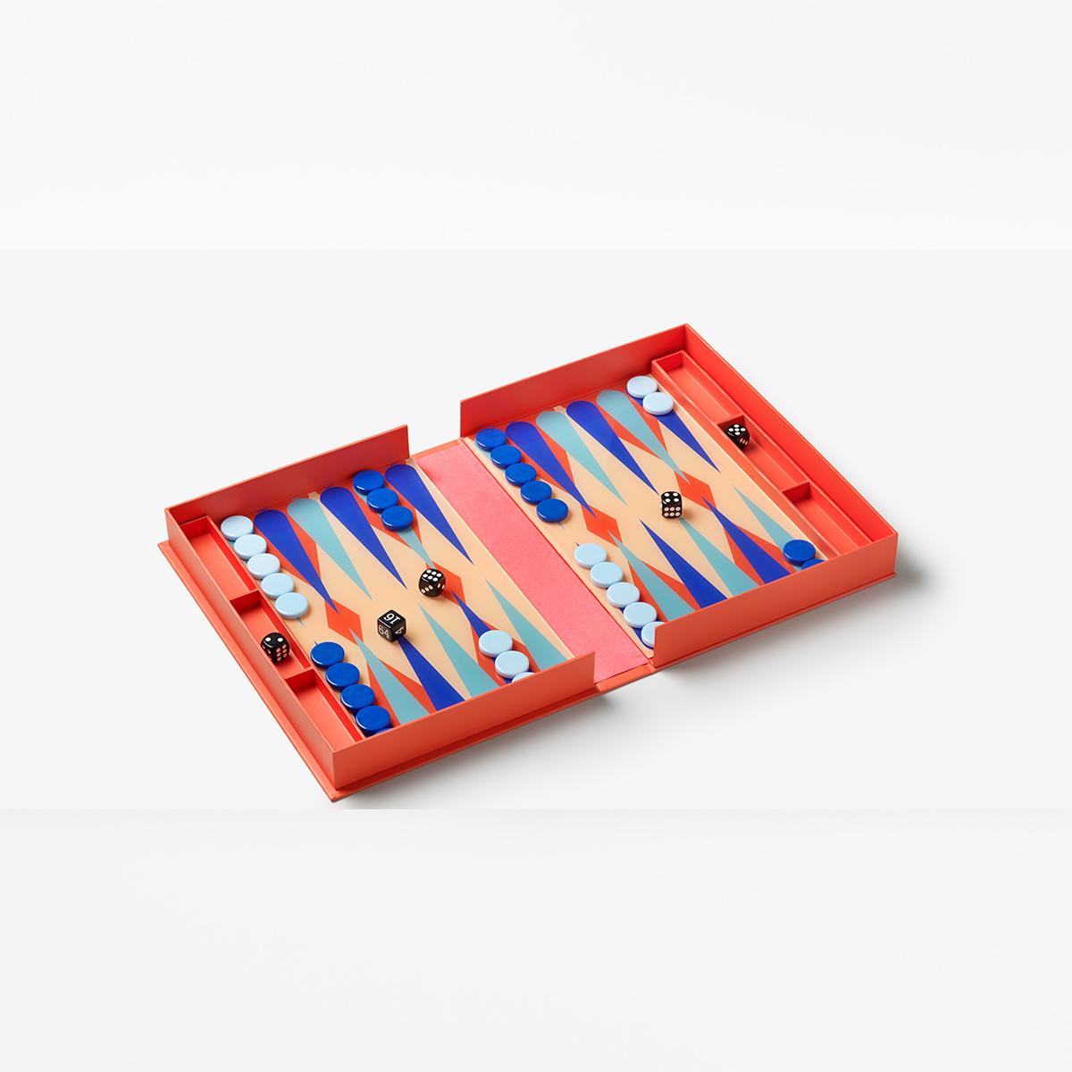 Gioco da Tavolo BACKGAMMON BACKGAMMON ROSSO PRINTWORKS 