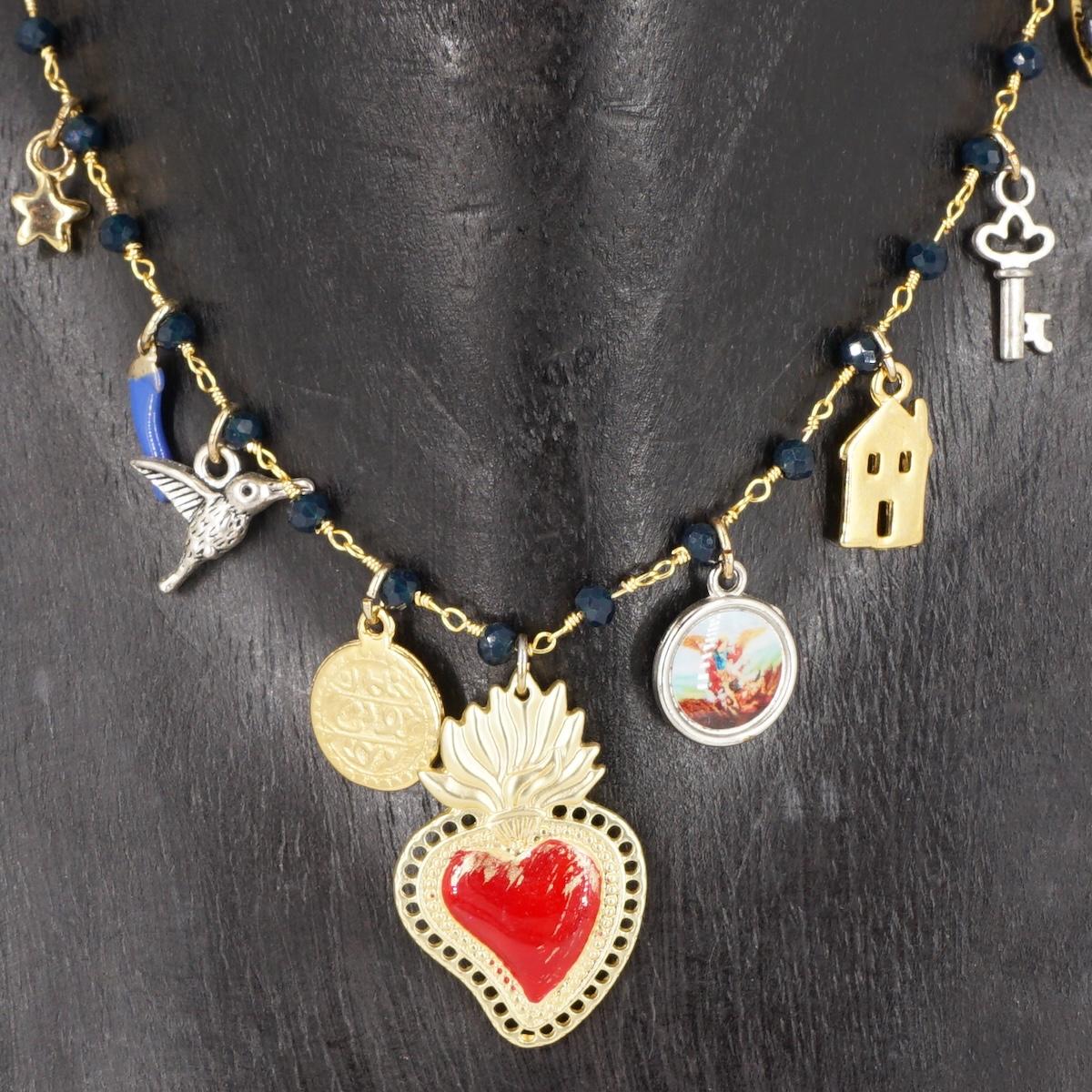 ROSARIO MULTICHARMS EX VOTO ROSSO ROSARIO MULTICHARMS EX VOTO ROSSO NiNA VERA 