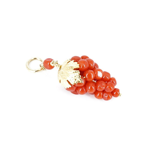 Charm GRAPPOLO D'UVA ROSSO CHARM GRAPPOLO DUVA ROSSO CORALLO 