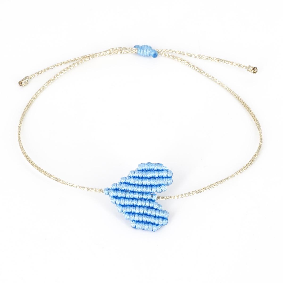 Bracciale CUORE celeste BRACCIALE CUORE CELESTE NOMADEA 