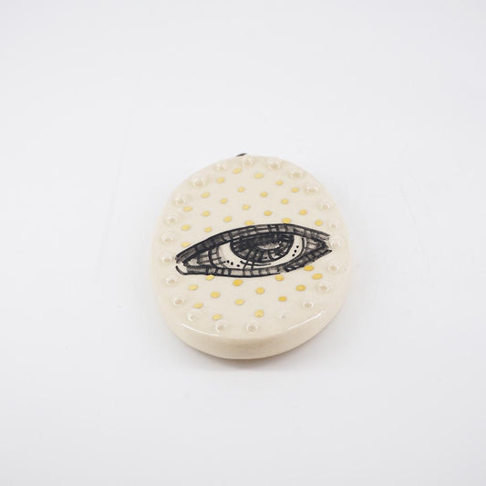 Ovalino OCCHIO fondo pois liscio