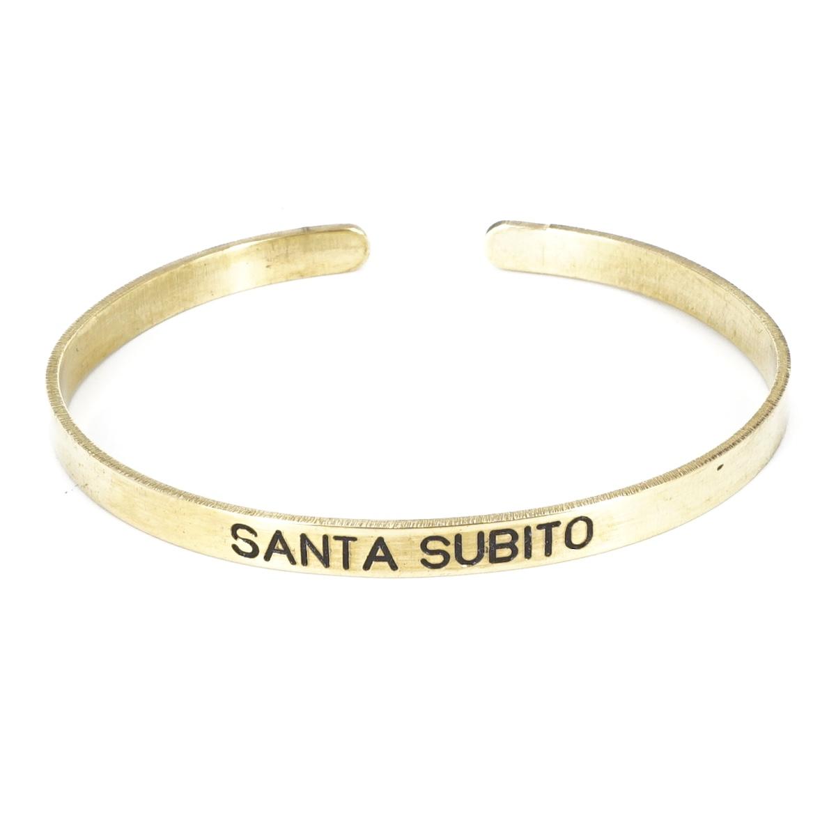Bracciale fascia super sottile SANTA SUBITO BRACCIALE SUPER SOTTILE SANTA SUBITO BERC SOPHIE 