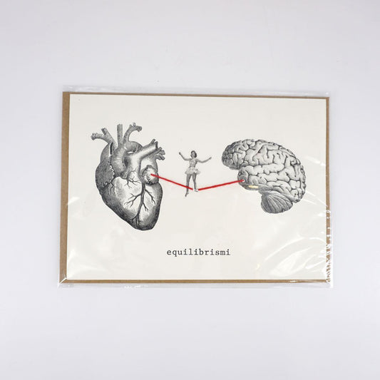 Balancing card heart and brain BALLERINA