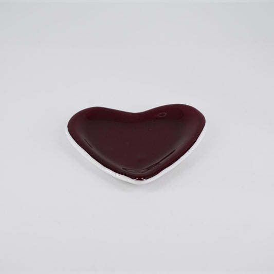 Cuore concavo ROSSO SCURO