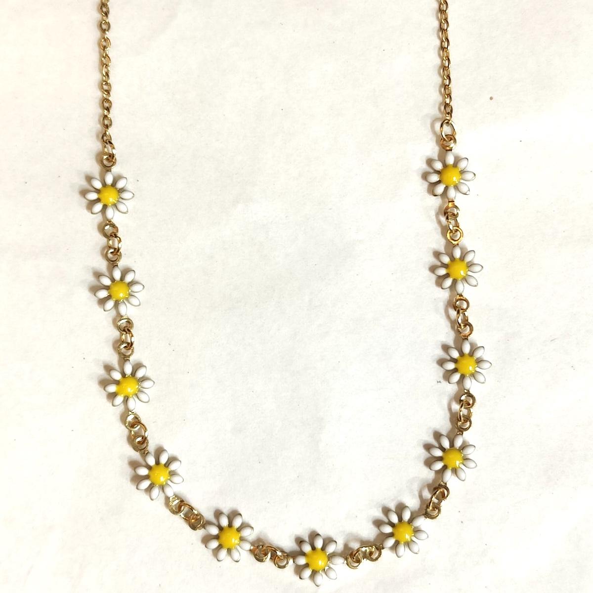 SOPHIE GIOIELLI COLLANA MARGHERITE+CATENINABIANCA