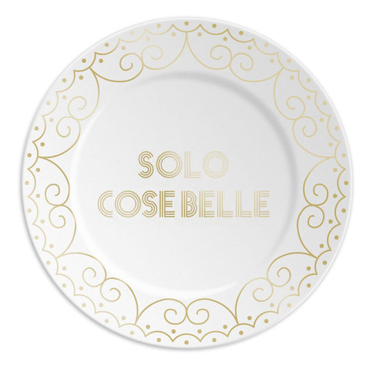 Piattino SOLO COSE BELLE oro