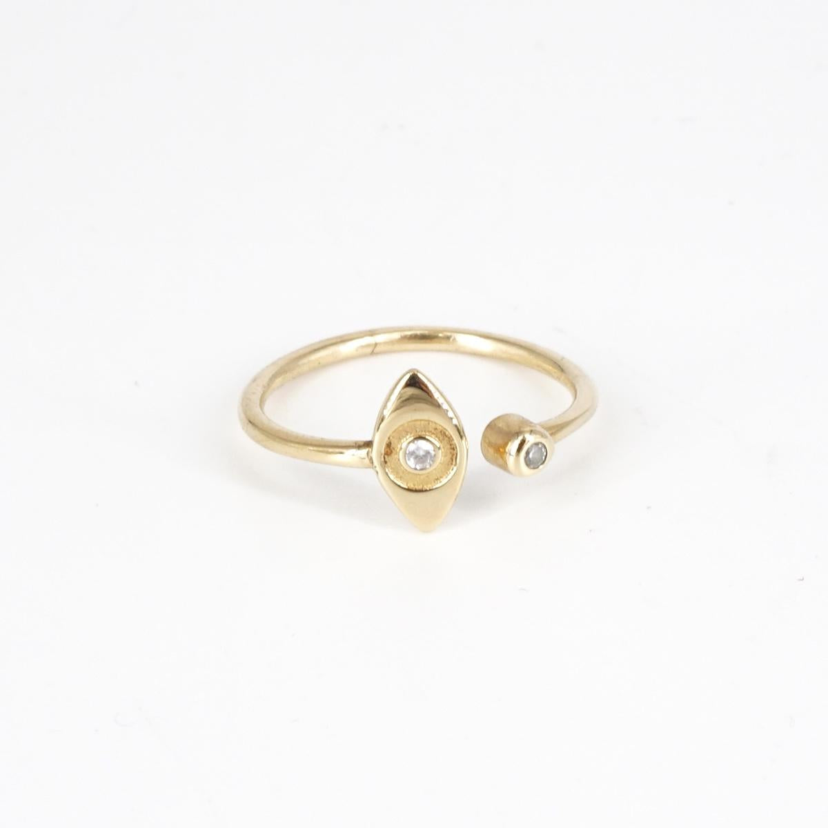White eye ring