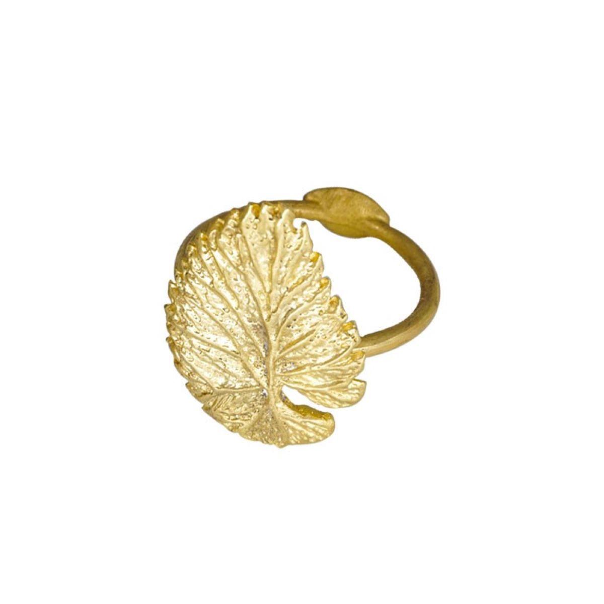 Portatovagliolo foglia olmo oro