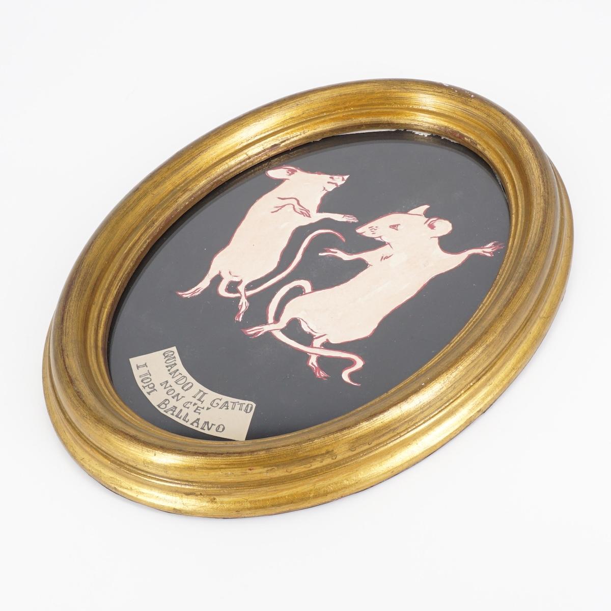 Quadretto QUANDO IL GATTO NON C'E' S