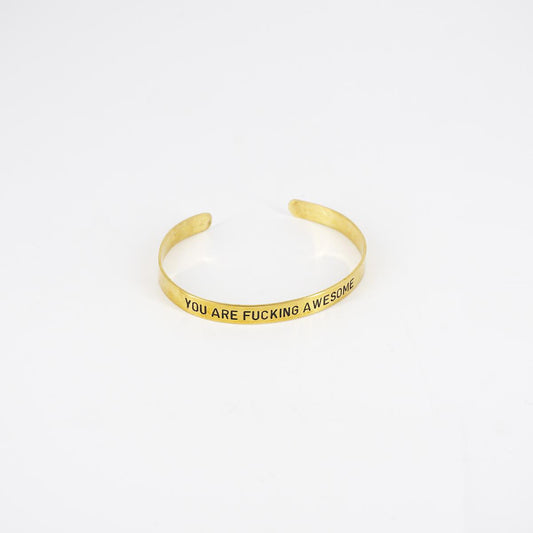 Bracciale fascia sottile YOU ARE FUCKING AWESOME