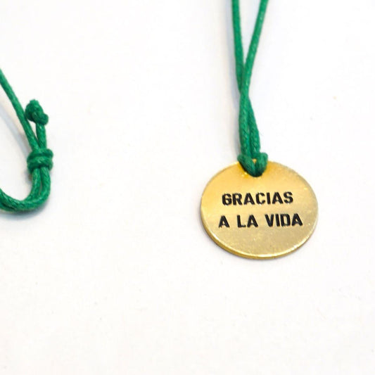 GRACIAS A LA VIDA Medallion Necklace