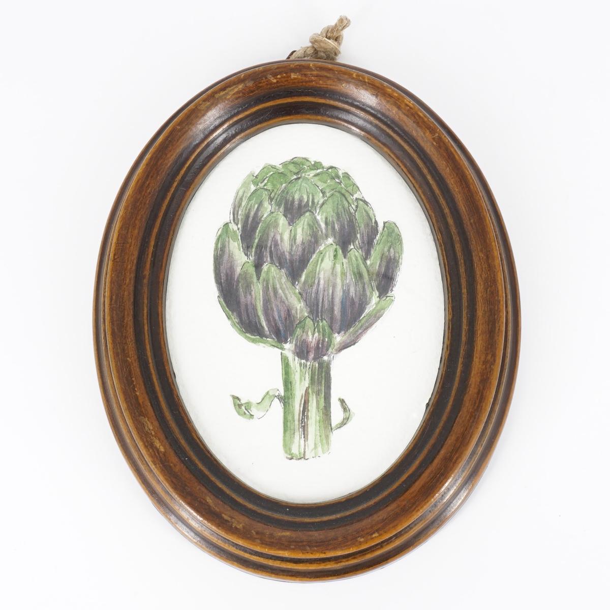 Quadretto CARCIOFO OVALE MARRONE CARCIOFO OVALE MARRONE  CATERINA BERTA 