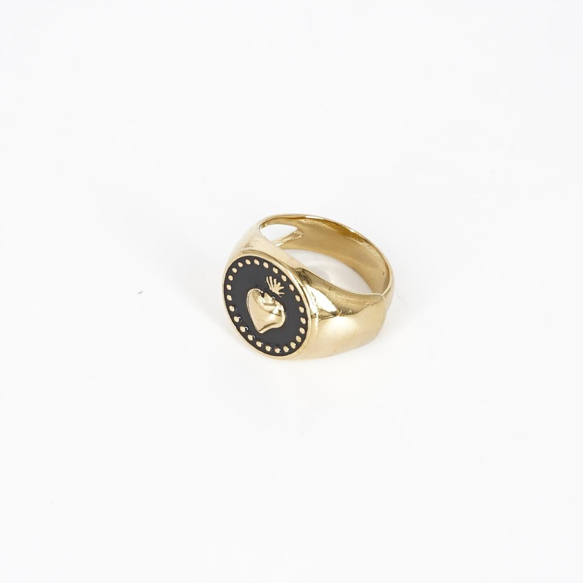 ANELLO CHEVALIER EX VOTO ANELLO CHEVALIER EX VOTO NERO SOPHIE GIOIELLI 