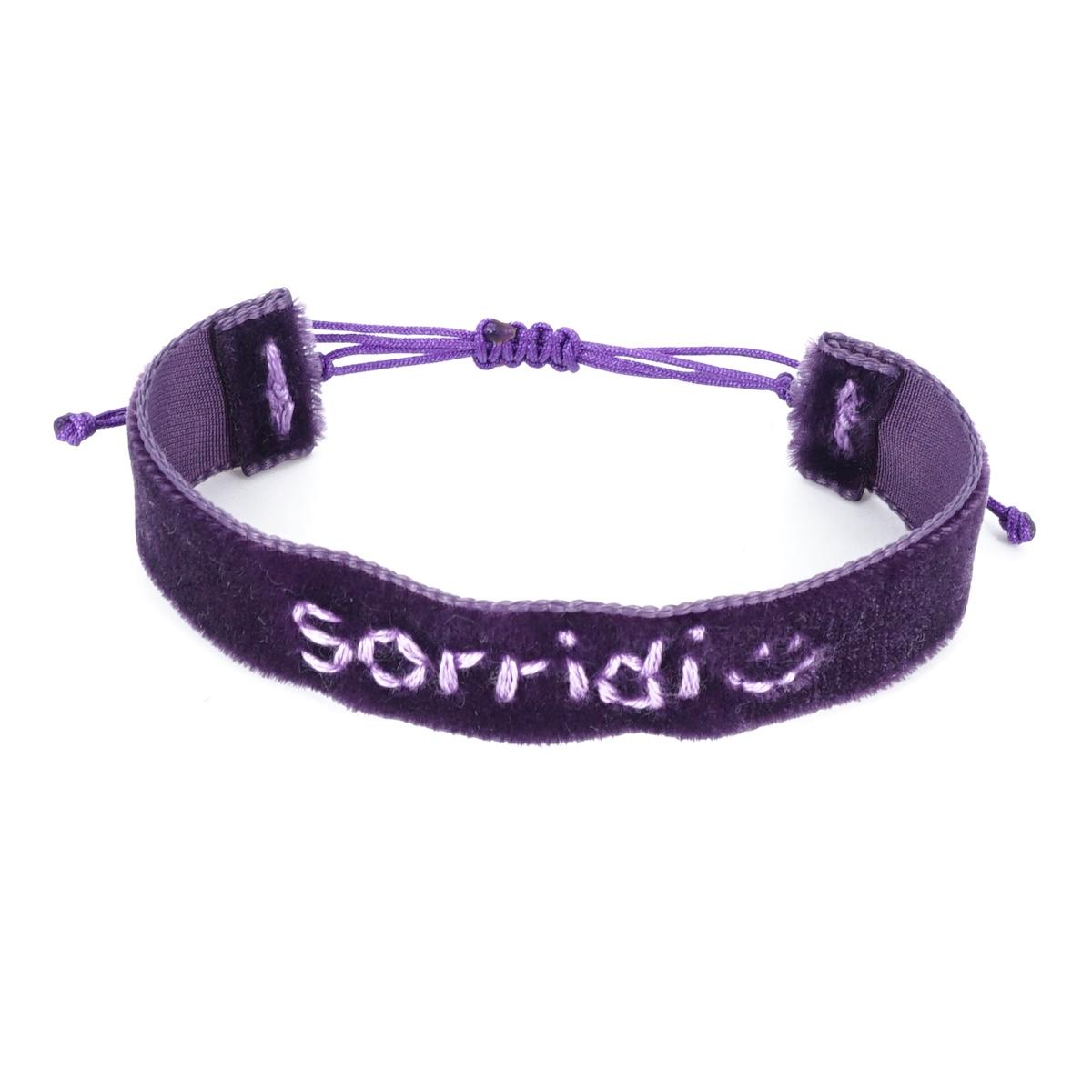 Bracciale in velluto SORRIDI BRACCIALE VELLUTO SORRIDI NOMADEA 