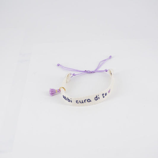 Tassel bracelet TAKE CARE OF YOURSELF