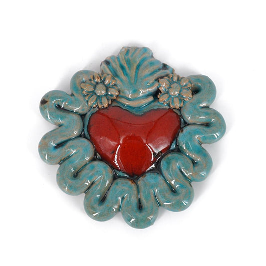 Ex voto mini tubo verde acqua/rosso EXVOTO MINI TUBO VERDE ACQUA/ROSSO FRATANTONI 