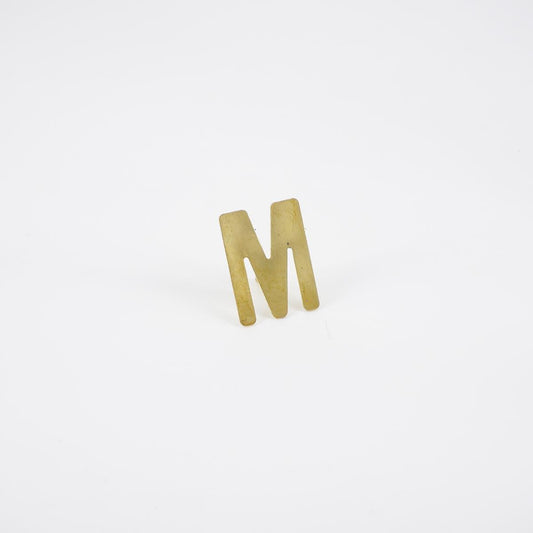 Decorative nail letter M