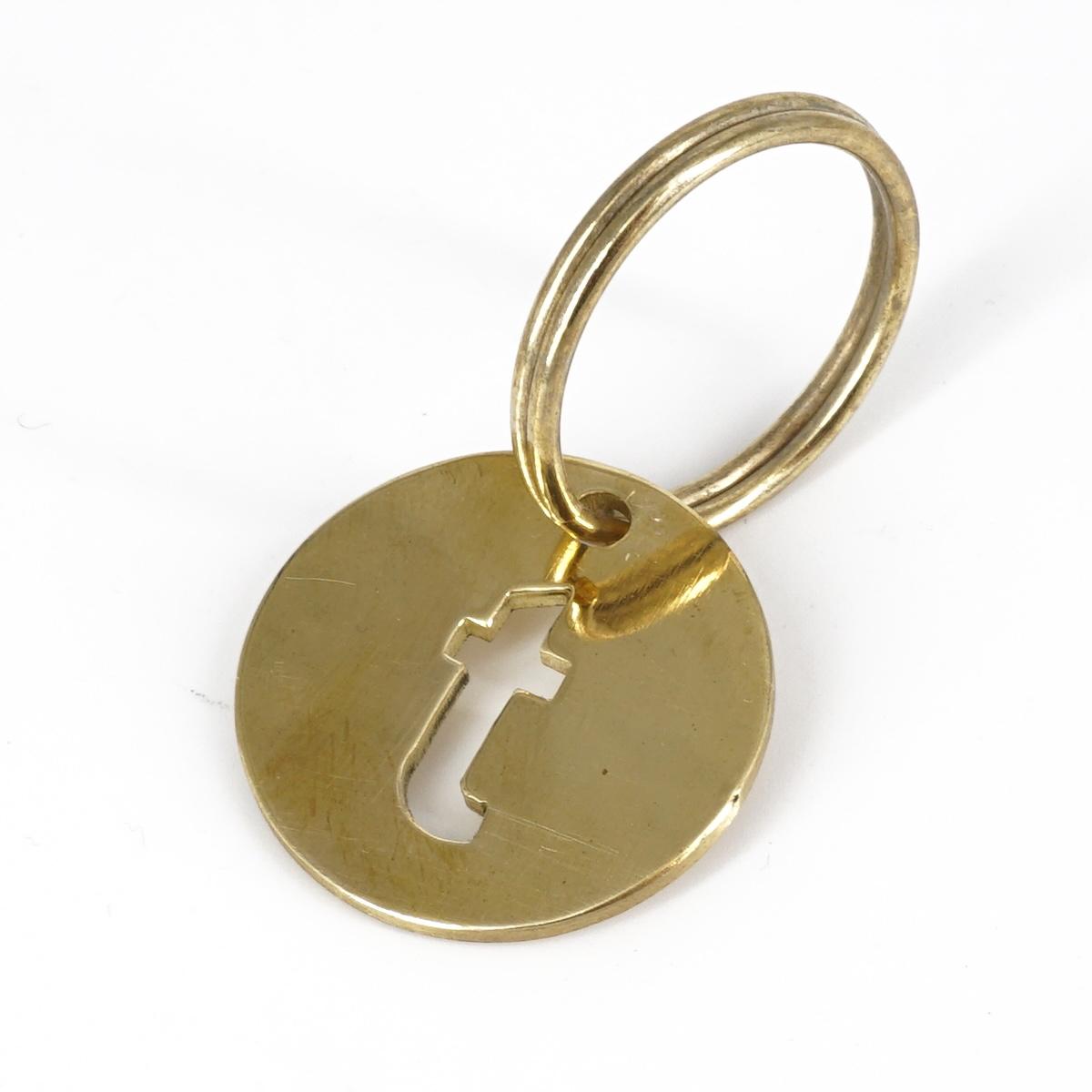 Portachiavi lettera medaglia T