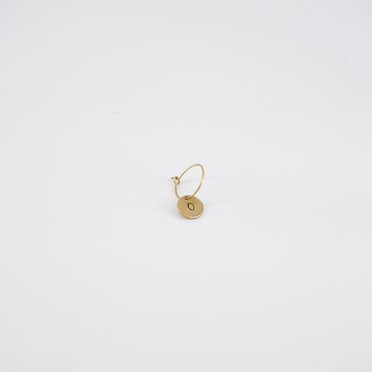 letter o earring