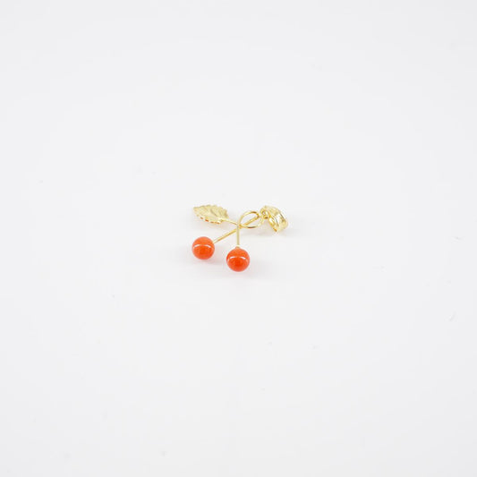 Coral CHERRY charm