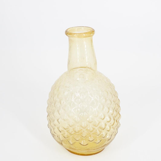 DE WELDAAD VASETTO IN VETROBASE TONDO ANANAS GIALLO