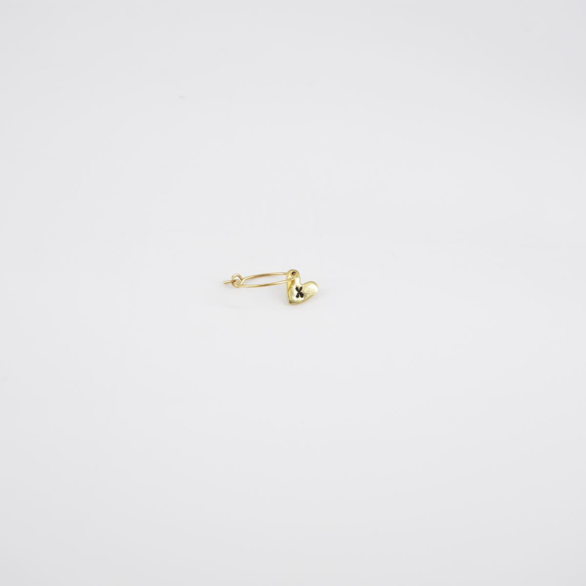 Orecchino cuore X