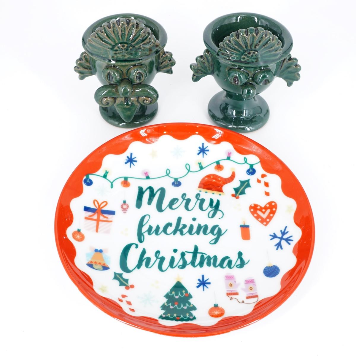 Piattino MERRY FUCKING CHRISTMAS PIATTINO MERRY FUCKING CHRISTMAS  Palermouno 