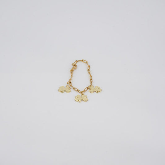 SOPHIE GIOIELLI BRACCIALE TRE CHARMQUADRIFOGLI
