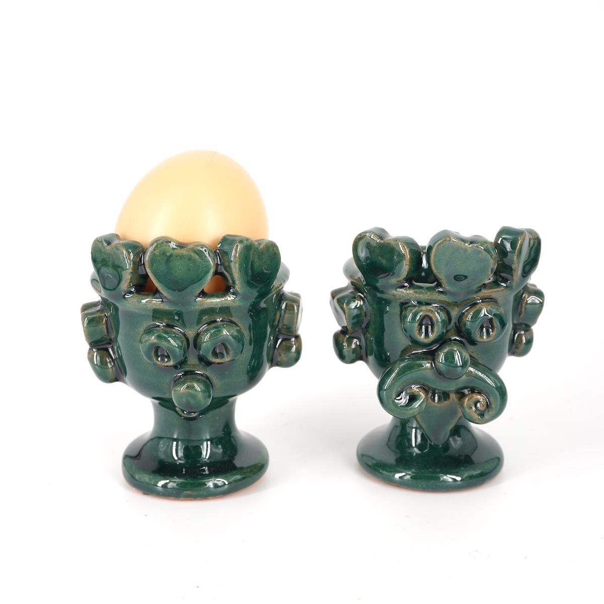 Coquetier Mori COEURS vert